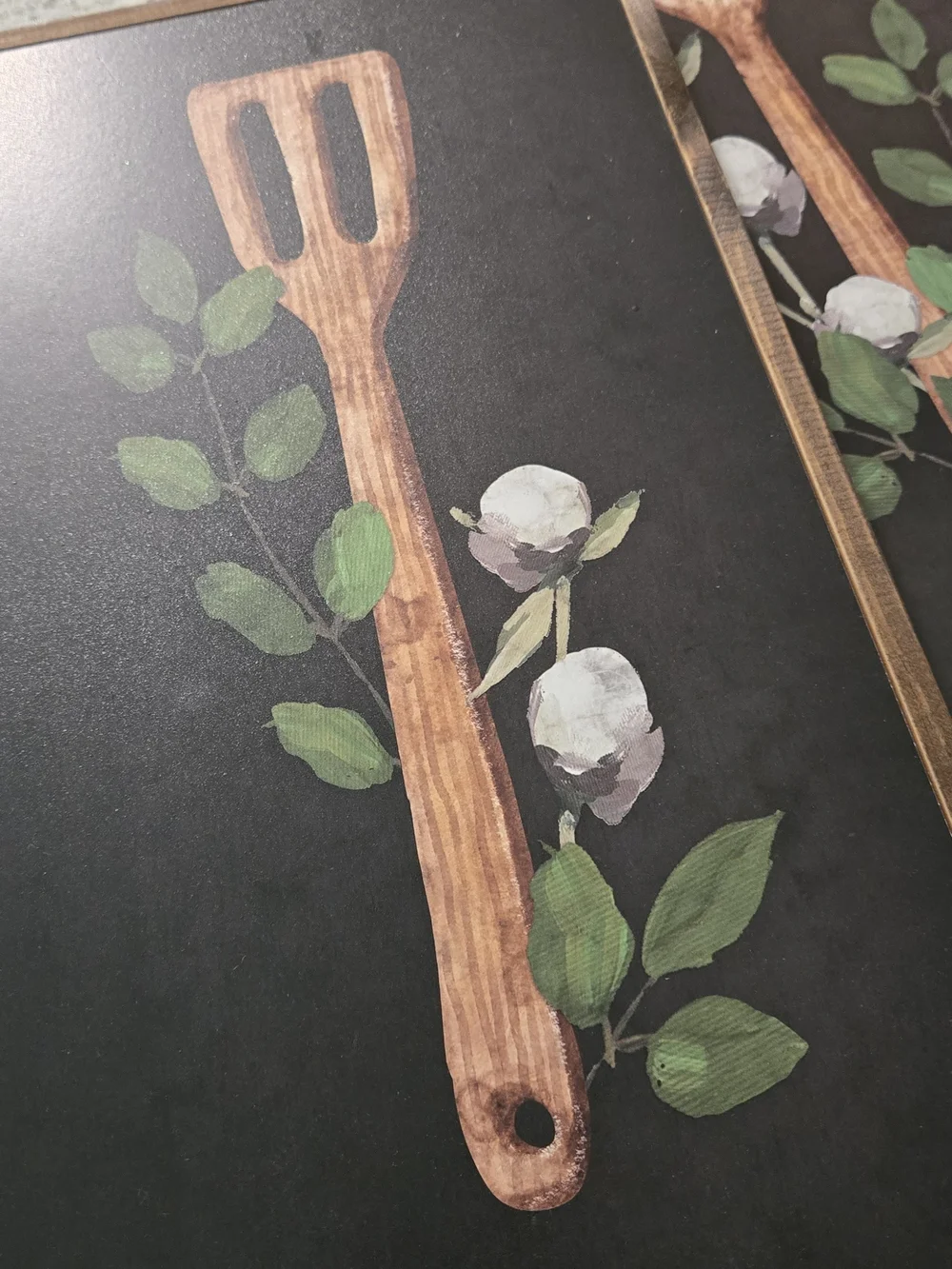 Hobby Lobby Black Botanical Kitchen Spoon & Spatula Wall Art